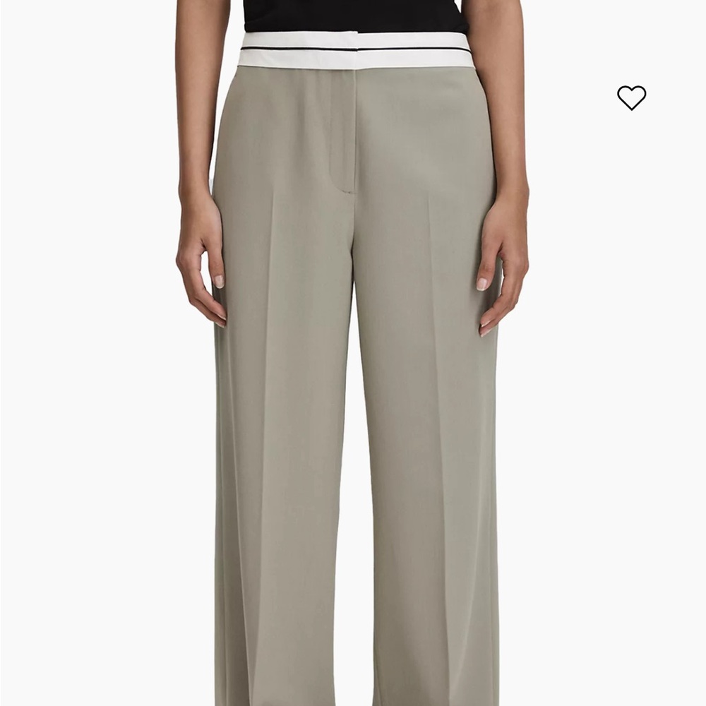 Women's Wide-Leg Pants in Olive Green